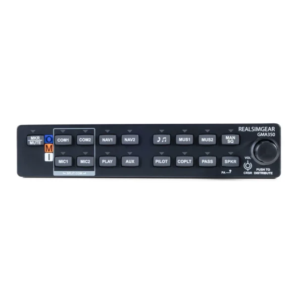 Panel Audio simulador de vuelo RealSimGear GMA350 - Imagen 2