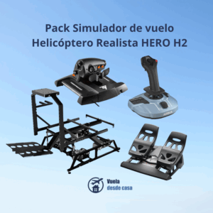 Pack Simulador de vuelo Helicóptero Realista HERO H2