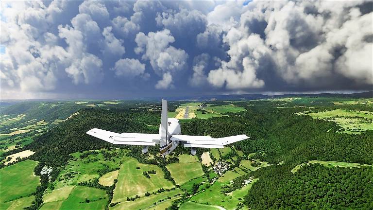 Simulador de vuelo con movimiento