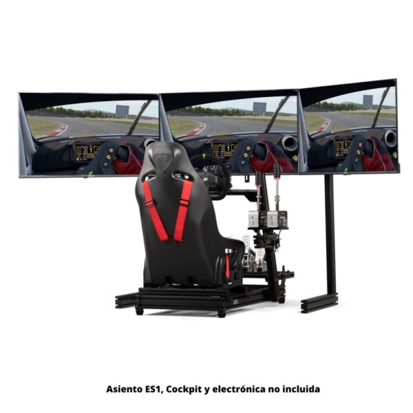 Soporte monitor triple simulador de vuelo ELITE Free Standing Black Next Level - Imagen 4